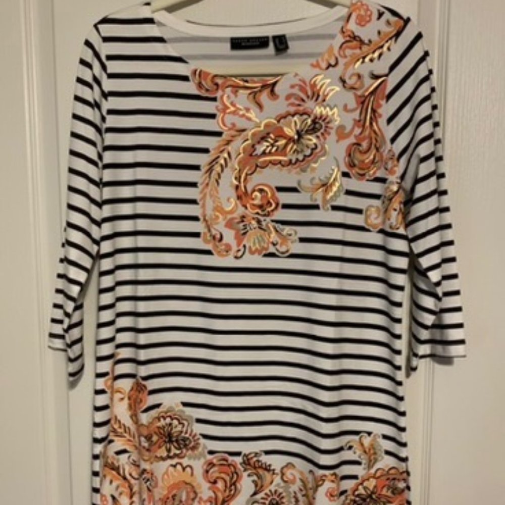 NWOT Printed  Cotton Modal Tunic